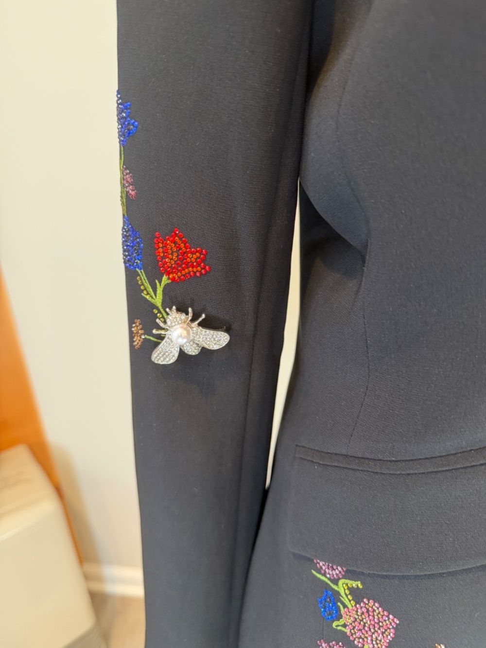 Cinq a Sept Whispering Vines Cheyanne Blazer Size 4 - Picture 3 of 7